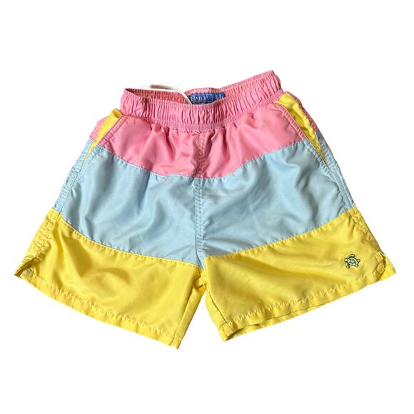 J. Bailey Other - J. Bailey Size 6 Boy Swim Trunks Shorts MULTI-COLOR STRIPED Tie Lined Preppy